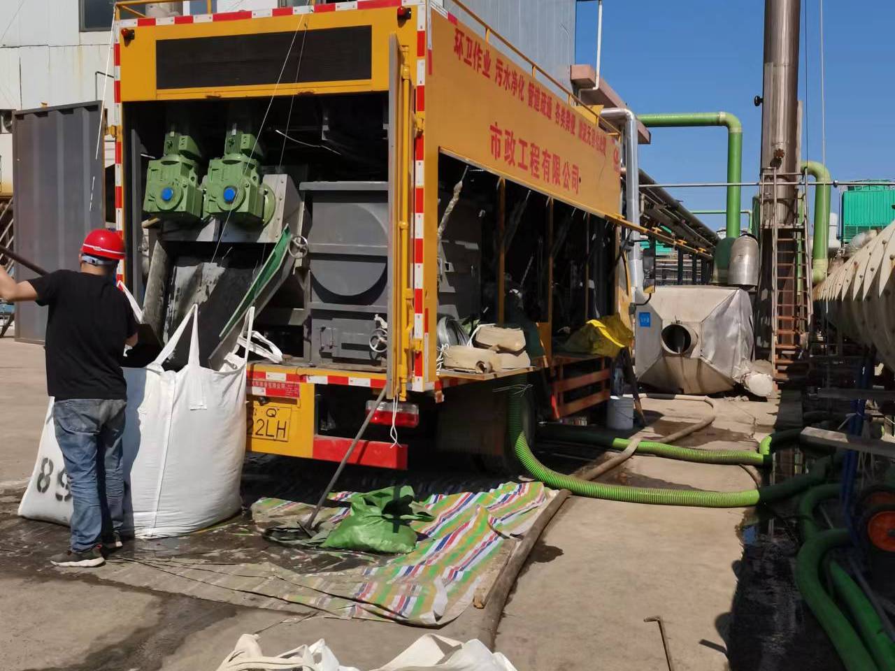 怀宁淤泥压干处理